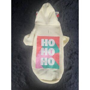 Christmas Sequin Ho ho Ho Dog Sweatshirt NEW Sz M (15"-19" back) Holiday Santa